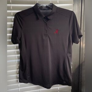 Alabama Crimson Tide - Cutter & Buck - XL - Black Poly - Collared Golf Shirt